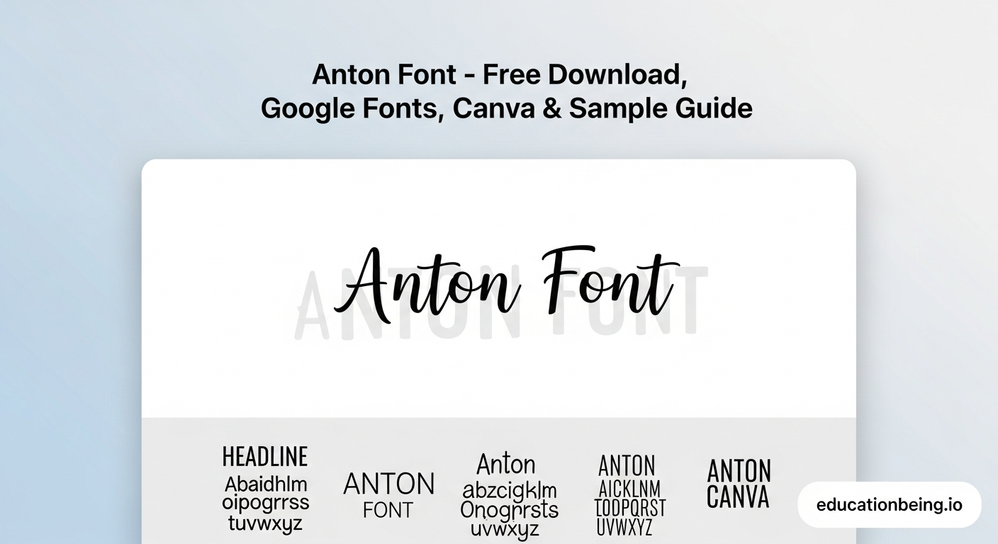anton font