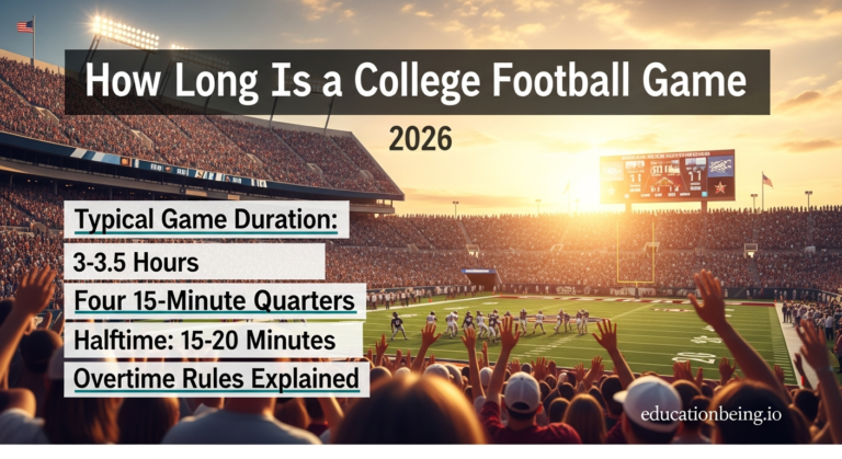 how long is a college football game